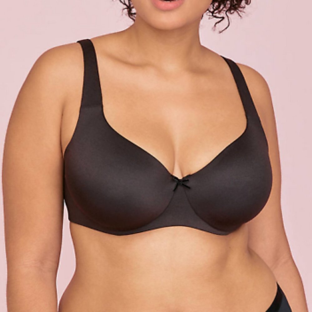 Size 38f Soft, Black Unlined Full Coverage Caciqu… - image 1